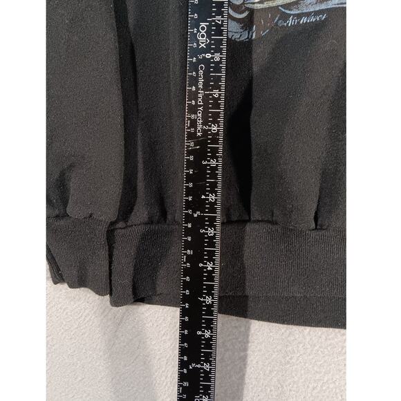 Vintage 80s Jerzees Free Spirit Eagle Motorcycle USA Sweatshirt L Biker Harley - Picture 2 of 6